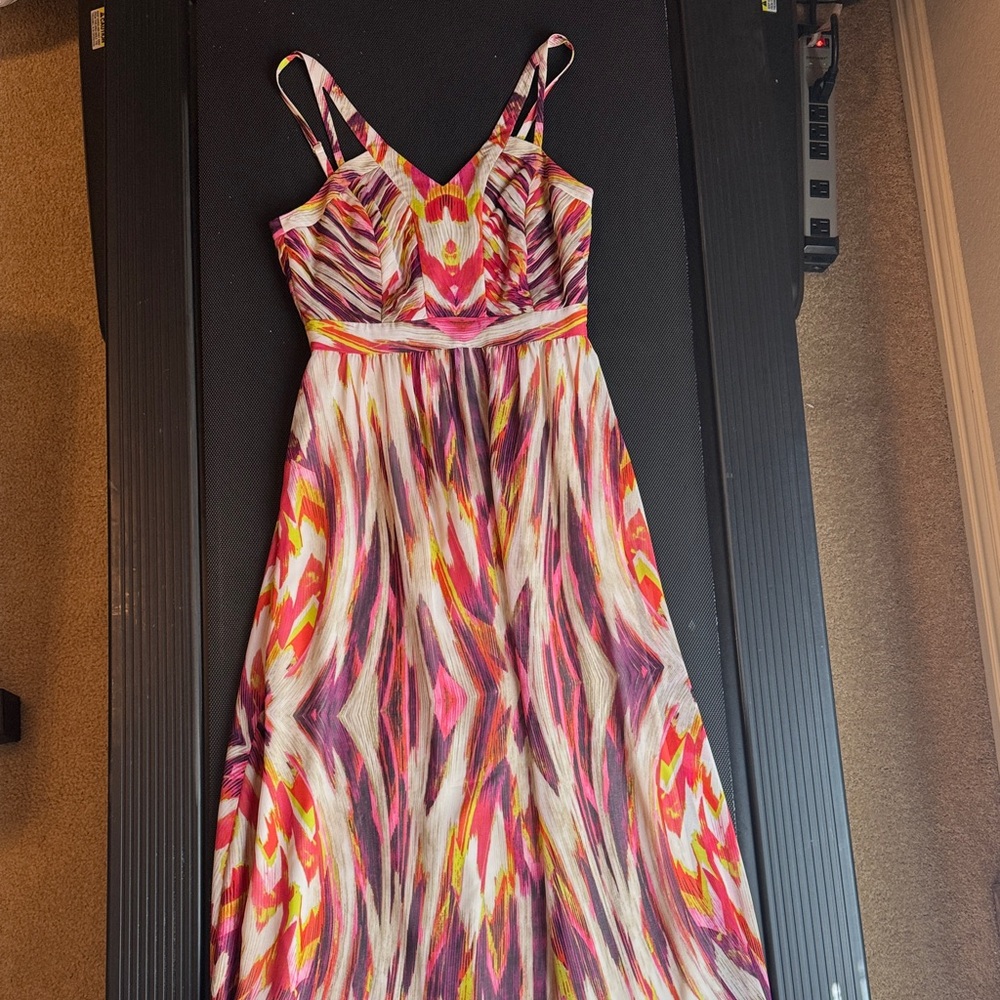 ANTONIO MELANI Pink and Orange Maxi Dress